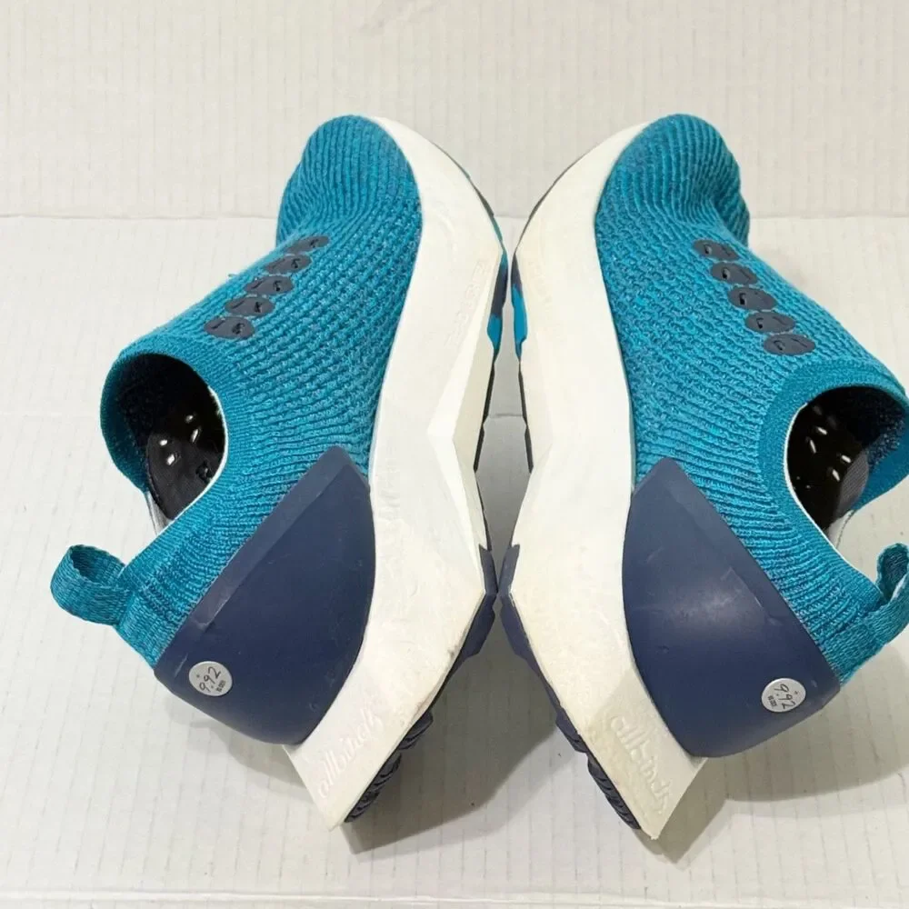 Allbirds 9.92 KG CO2E Tree Flyers Knit Running Shoes Thrive Teal Women 9 Sneaker